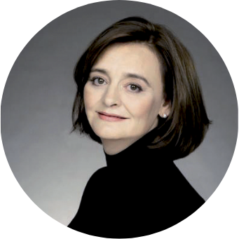 A headshot of Cherie Blair CBE KC